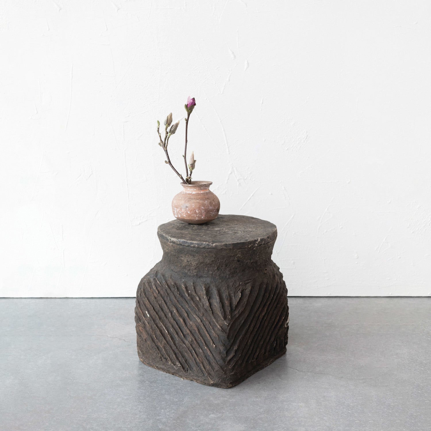 Handmade Paper Mache Table/Stool Shoppe NEAT