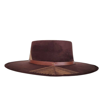 Julius Telescope Crown Hat - Brown