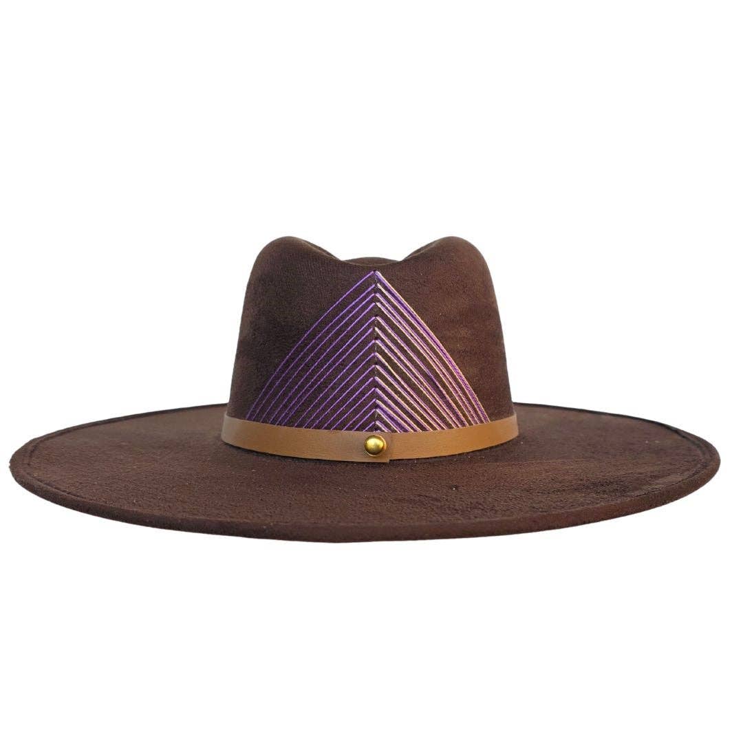 Darcy Rancher Crown Hat - Brown