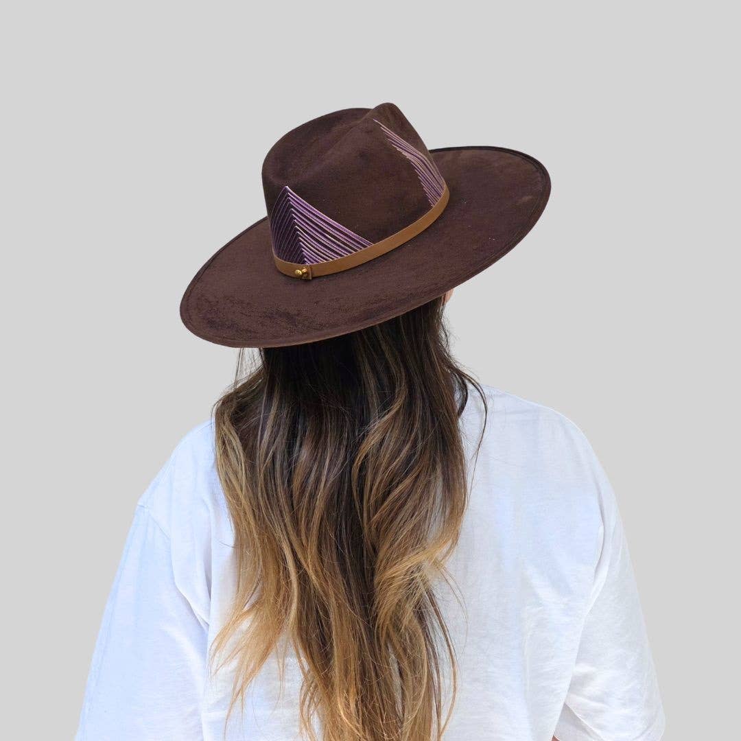 Darcy Rancher Crown Hat - Brown