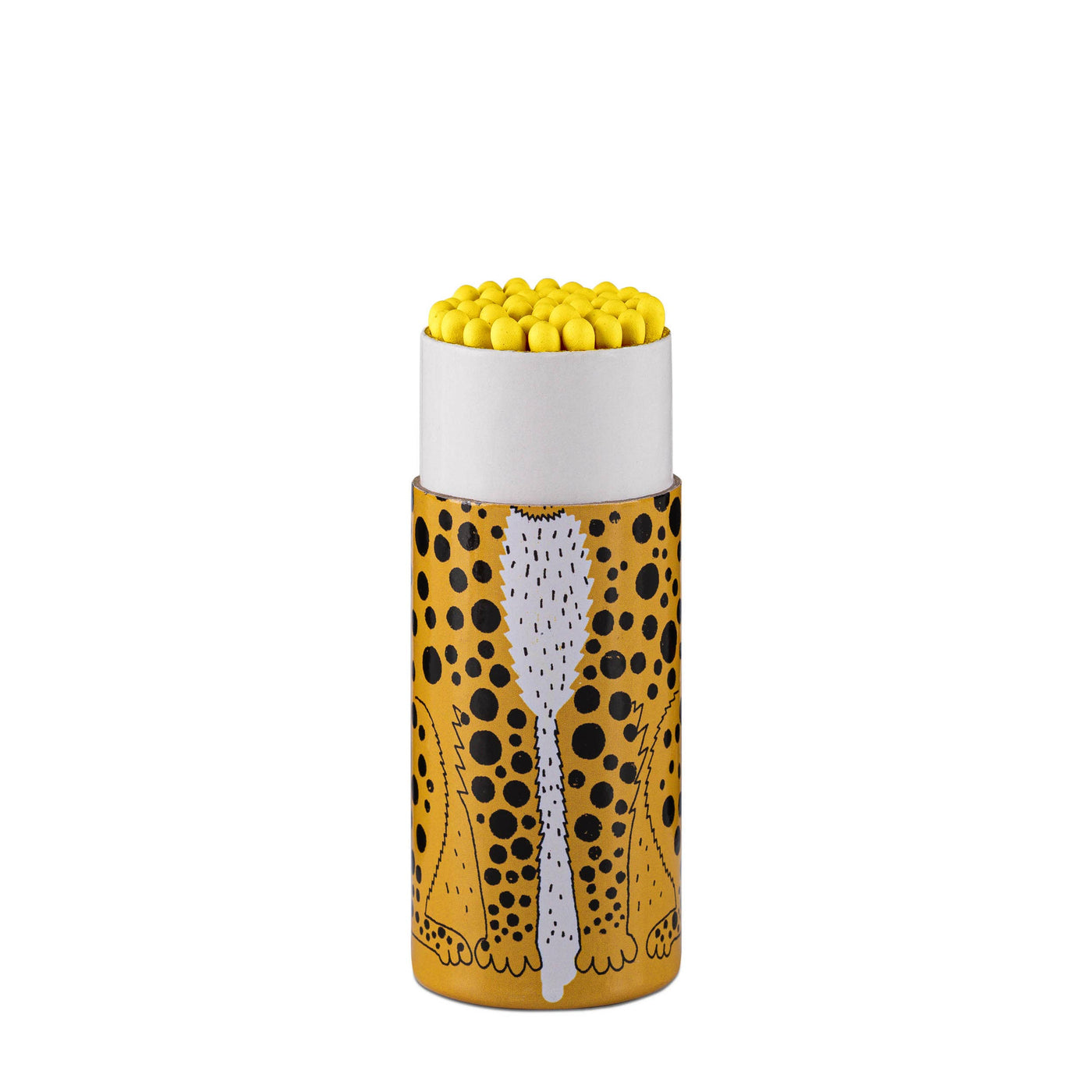 Leopard Cylinder Matchbox