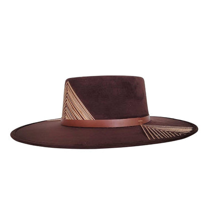 Julius Telescope Crown Hat - Brown