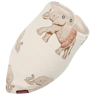 MilkBarn - Bamboo Kerchief Bib - Tutu Elephant