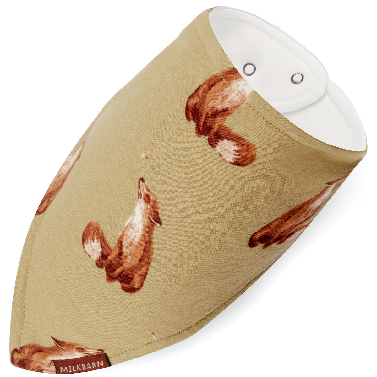 MilkBarn - Organic Cotton Kerchief Bib - Gold Fox