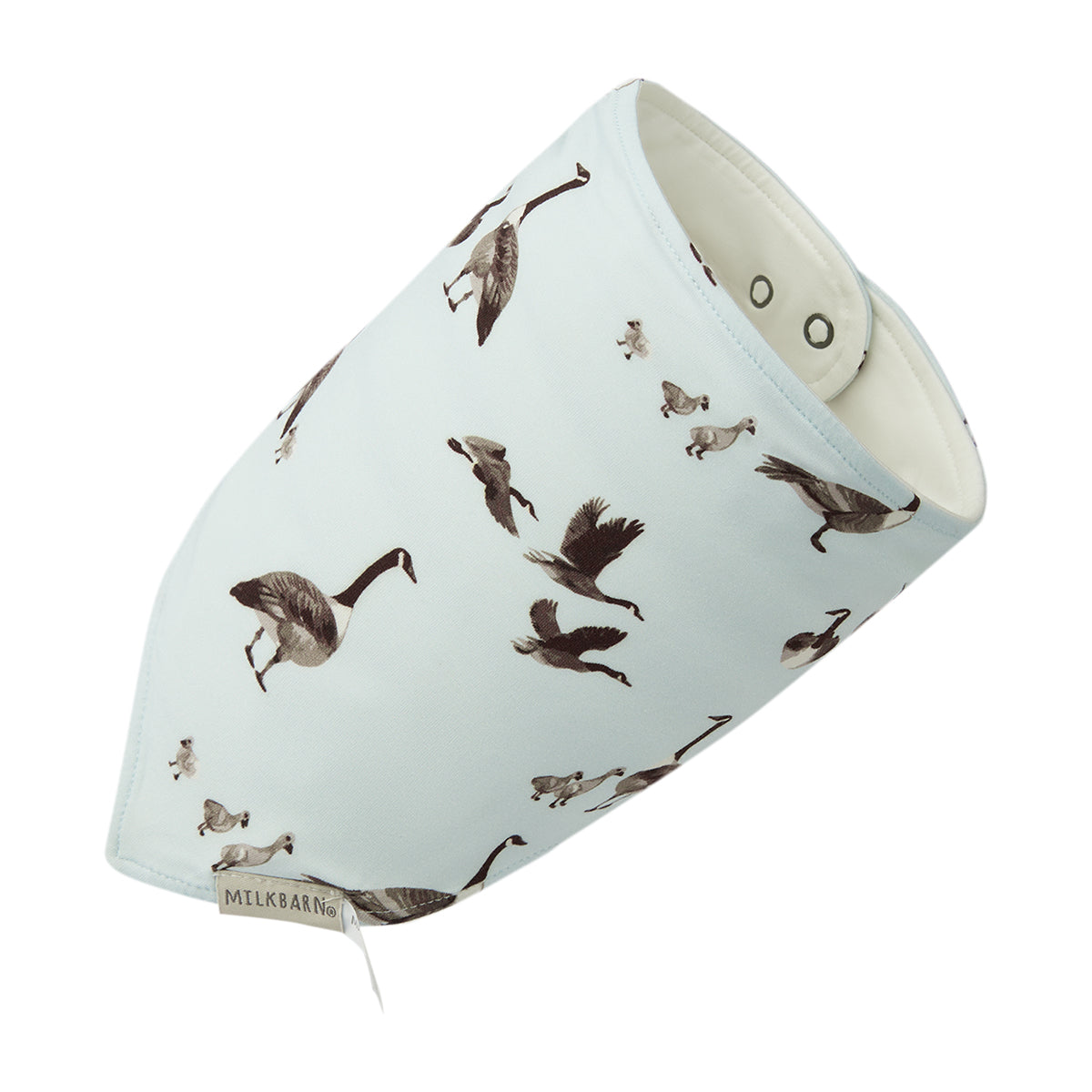 MilkBarn - Luxe Stretch Kerchief Bib - Goose