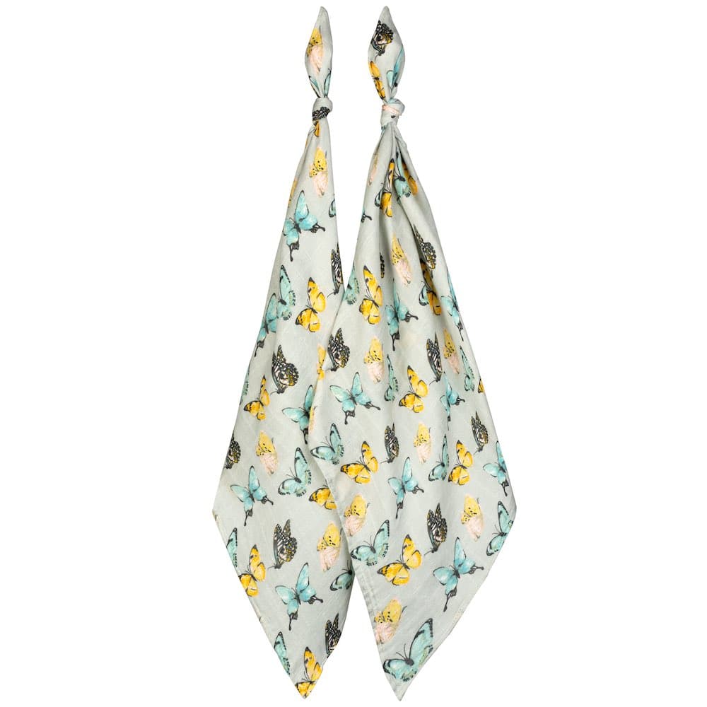 MilkBarn - Bamboo Burp Cloths - Butterfly