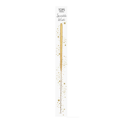 Wish 6.75" Sparkler Wand Card - Sparkle Wish - Gold