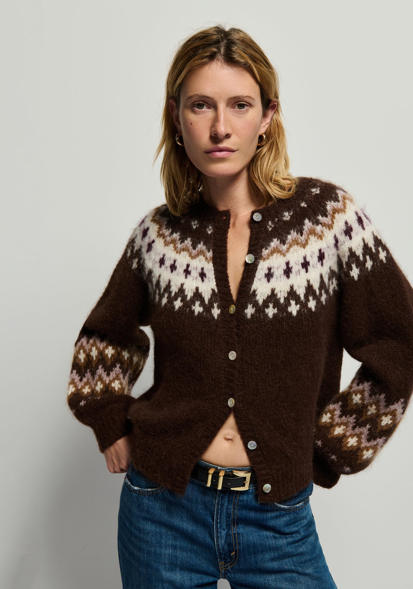 NATION LTD - Lula Fair Isle Cardi