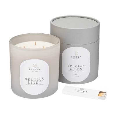 Linnea Belgian Linen Candle