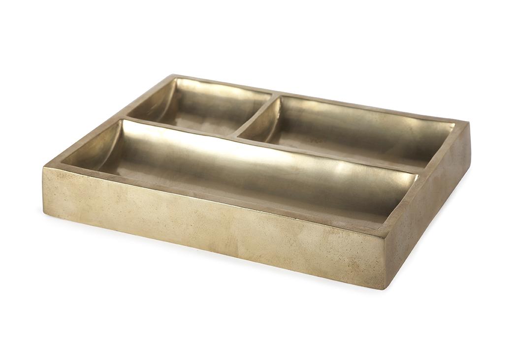 Brass Plated Catchall Tray