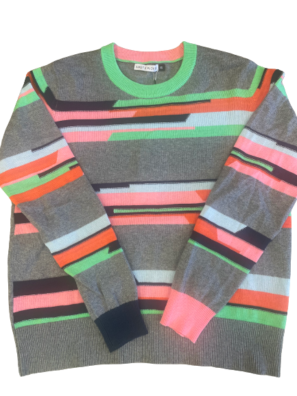 Jacquard Stripe Cloud Sweater