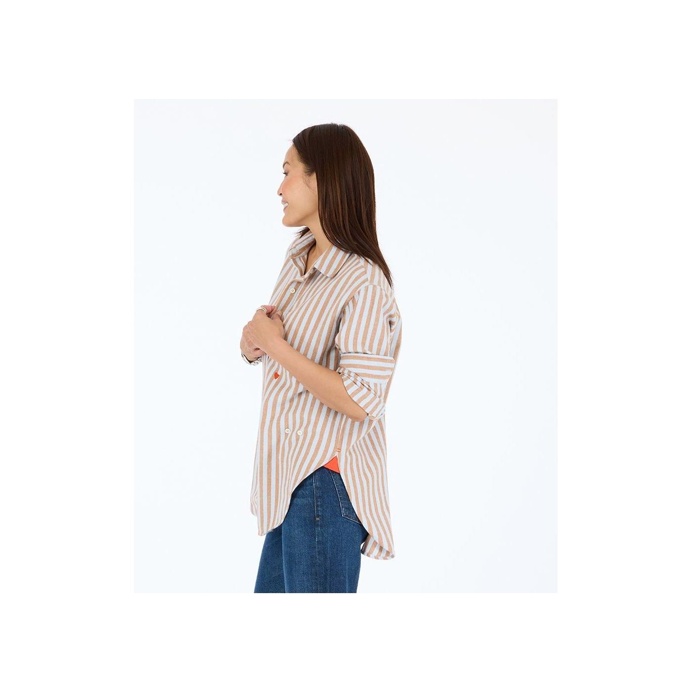 Kerri Rosenthal-Jack Stripe Flannel Shirt