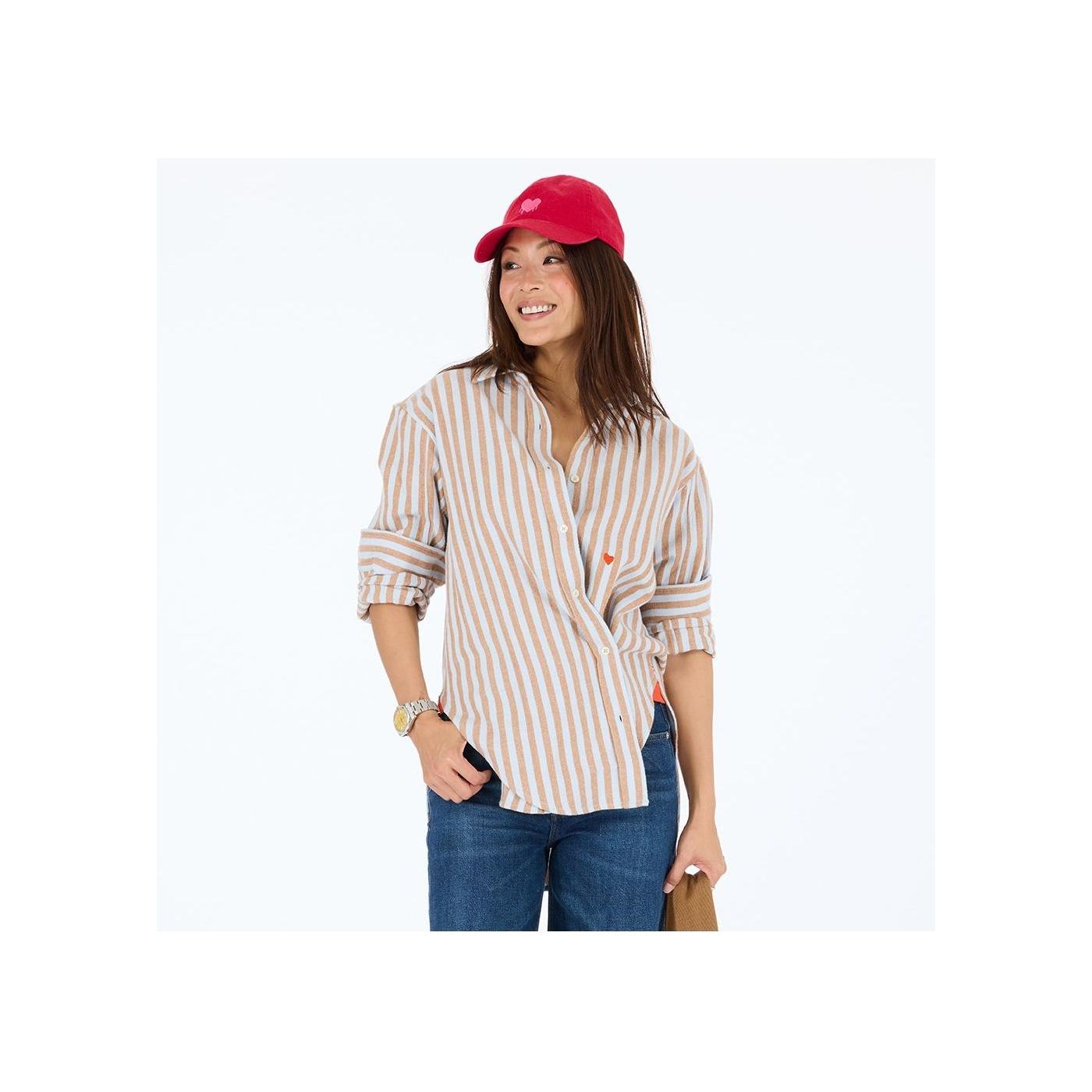 Kerri Rosenthal-Jack Stripe Flannel Shirt