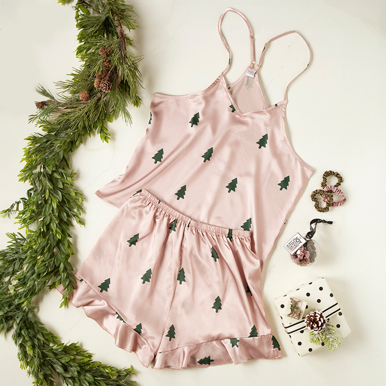 Woodland Tree Cami & Shorts PJ Set