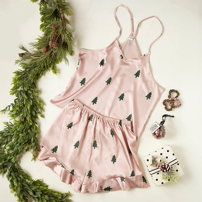 Woodland Tree Cami & Shorts PJ Set