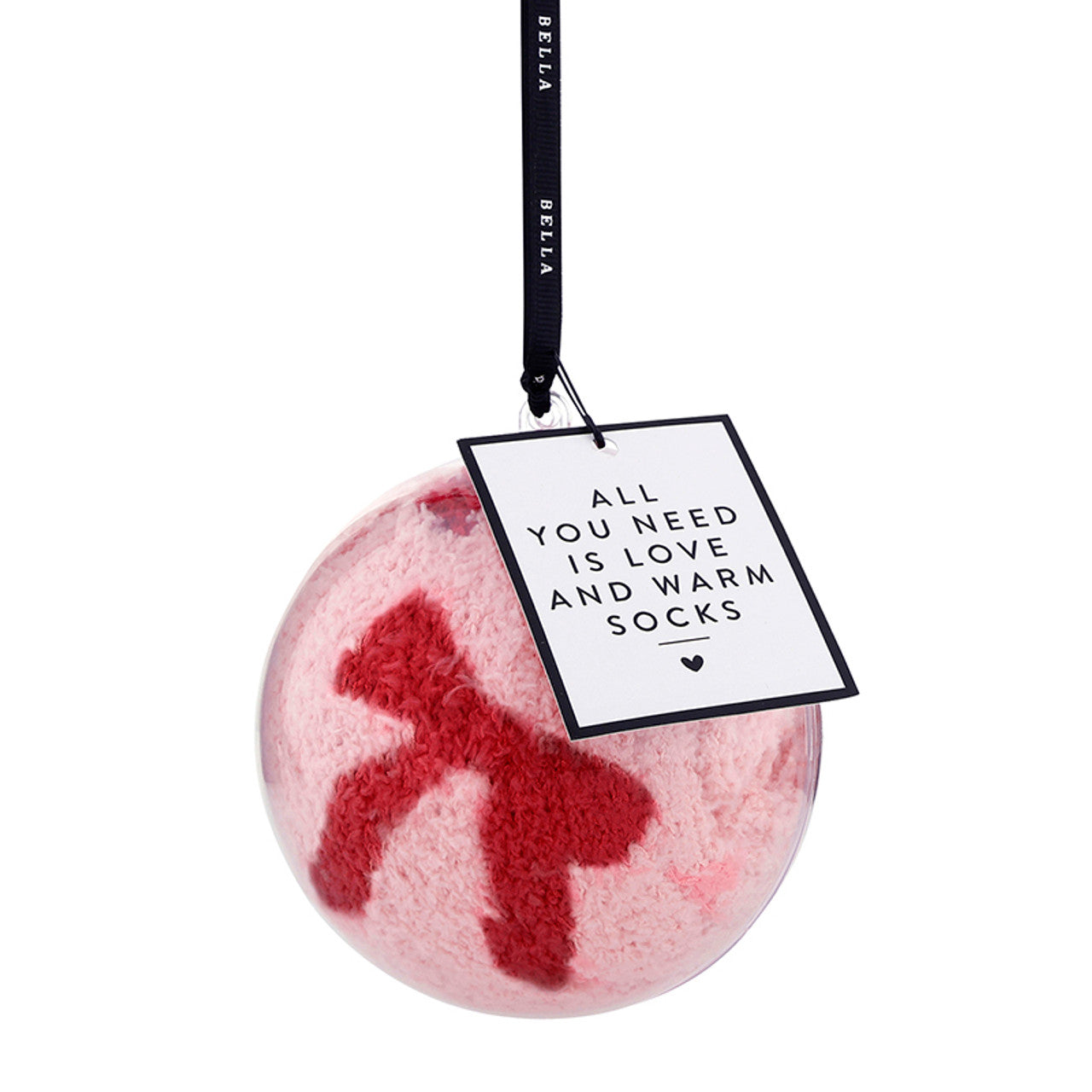 Cozy Socks in Ornament -  Blush + Bows