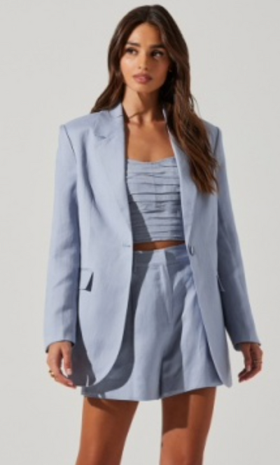 ASTR the Label Laudine Blazer/Short/Top set