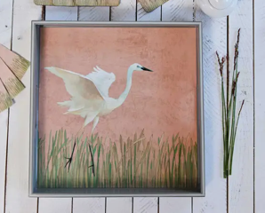 Egret Cocktail Napkins