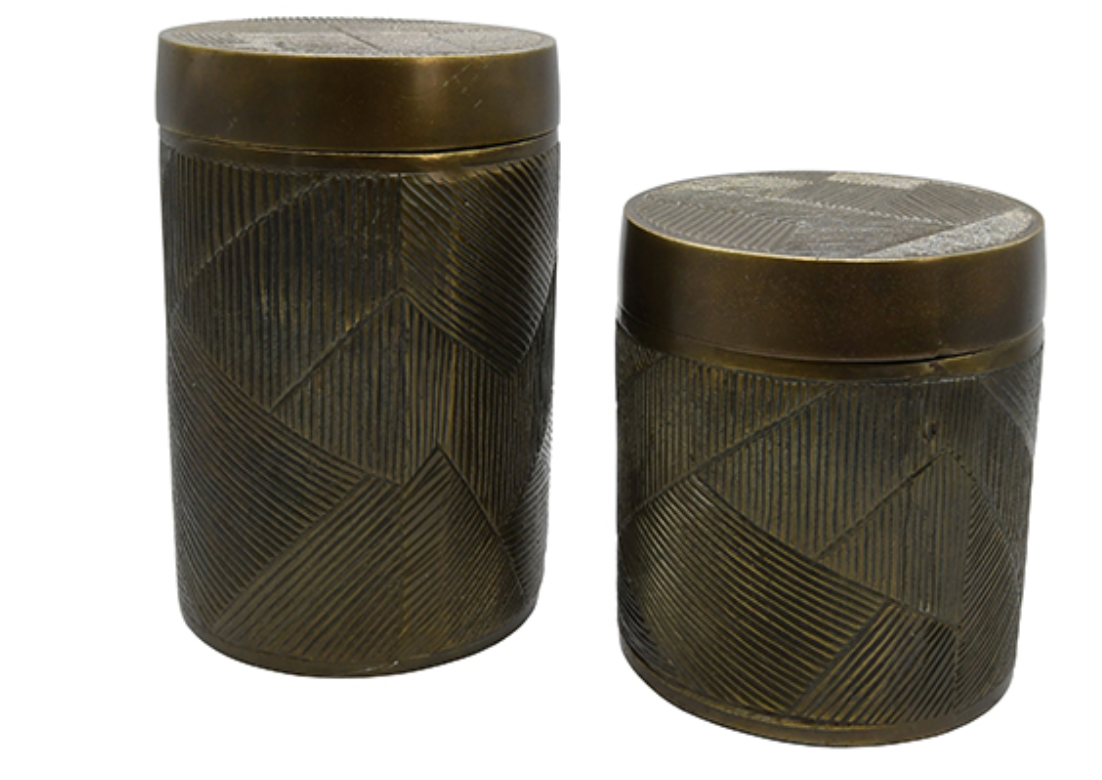 Hand Crafted Small Paco Decorative Canister