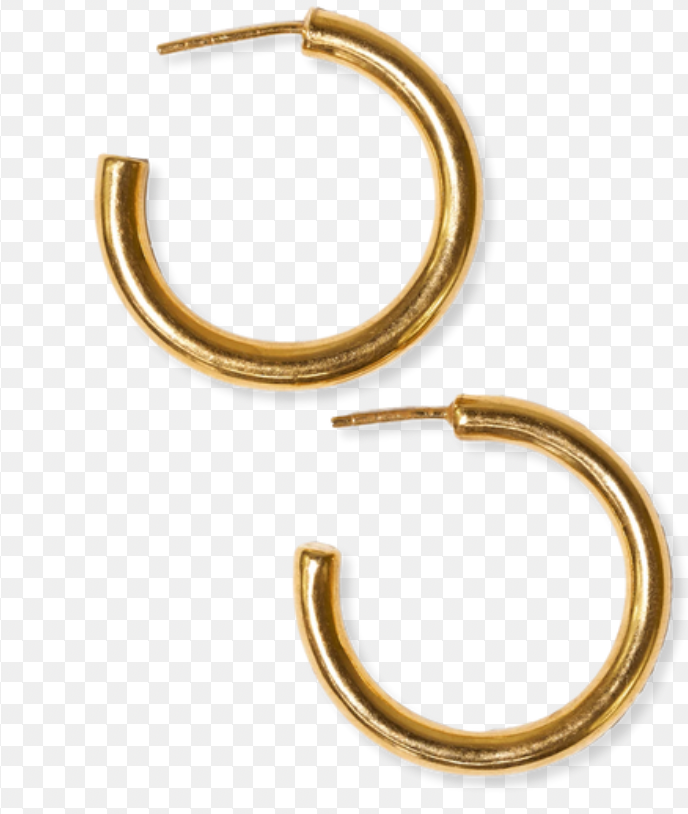 GEMMA Everyday Small Chuncky Hoop brass Earrings