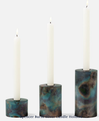 S/3 Spencer Burnt Candle Holders