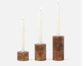 S/3 Spencer Burnt Candle Holders