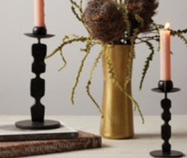 S/2 Quentin Round Base Candle Holders