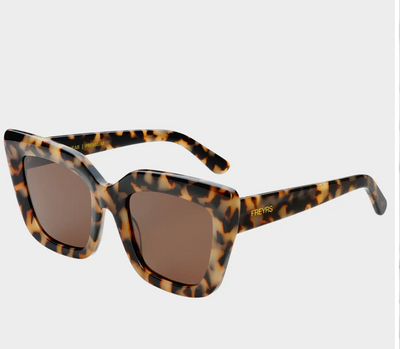 Portofino Acetate Oversized Cat Eye Sunglasses/Milky Tortoise