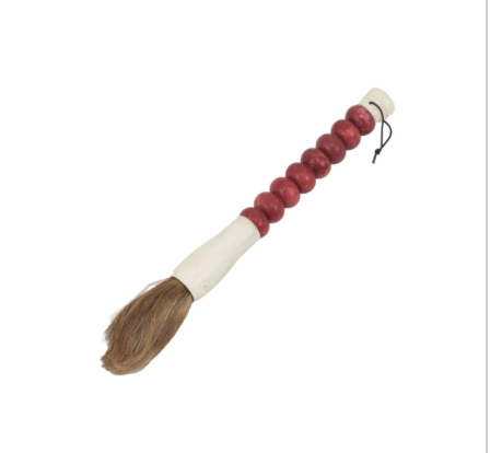 Small Red Abacus Jade Calligraphy Brush