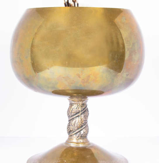 Large Brass Goblet
