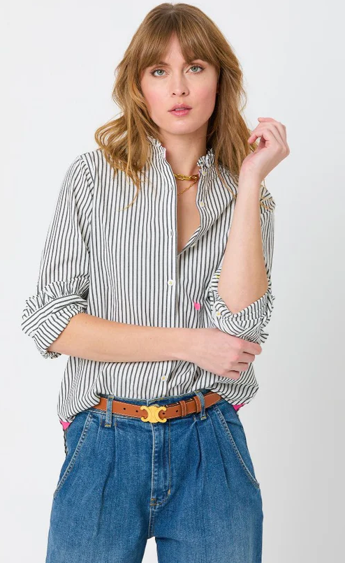 Mia Ruffle Shirt - Kerri Rosenthal