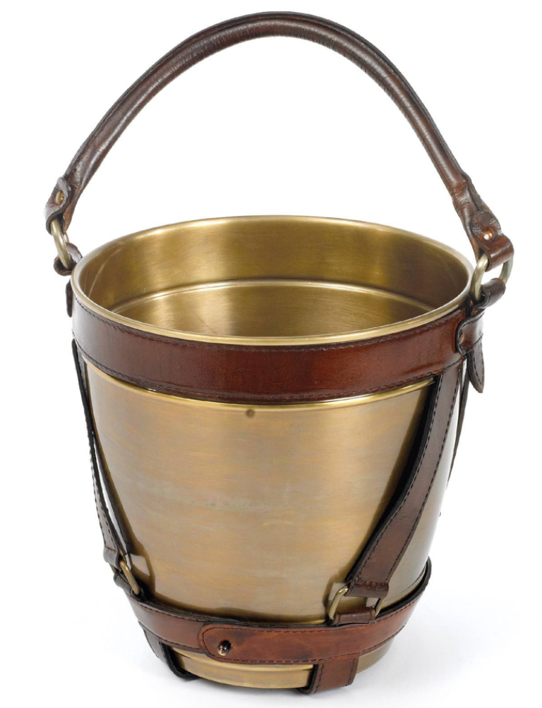 Leather Handle Beverage Bucket