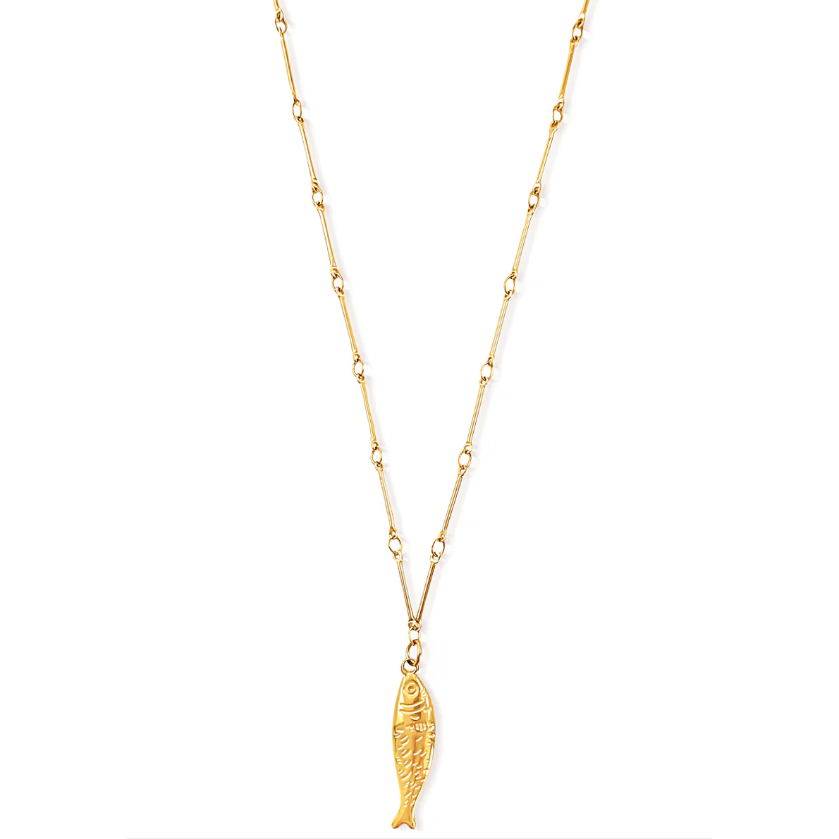 Ellie Vail-Adoni Fish Pendant Necklace