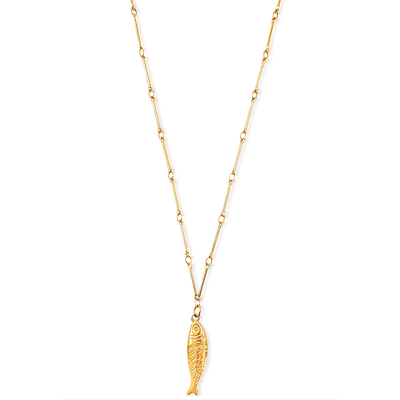Ellie Vail-Adoni Fish Pendant Necklace