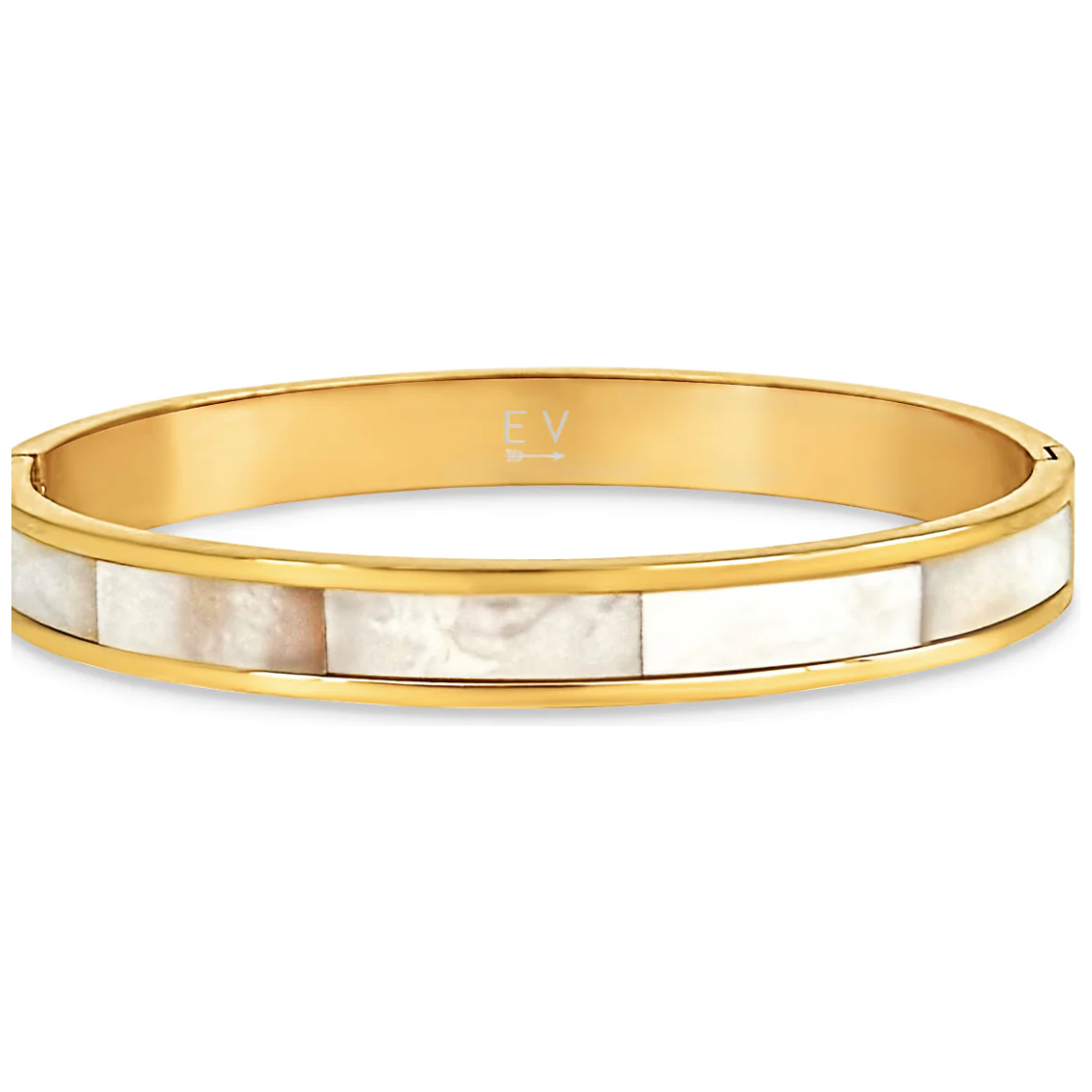 Ellie Vail-Estelle Mother of Pearl Bangle Bracelet