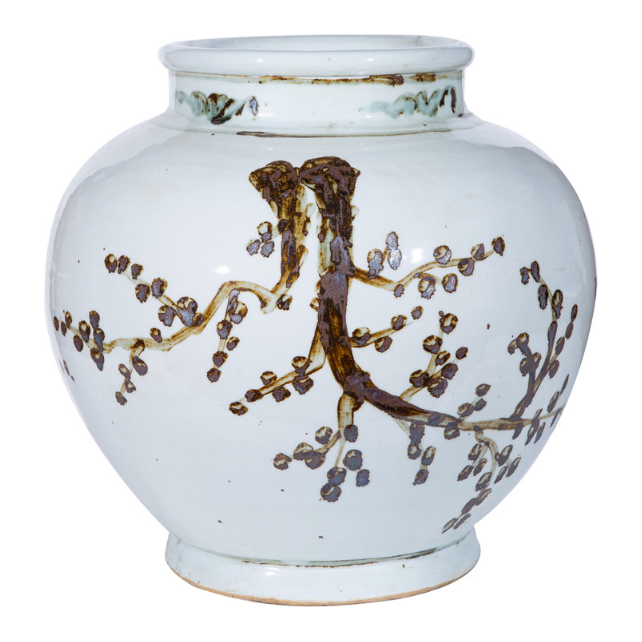 Medium Rusty Brown Weeping Plum Jar