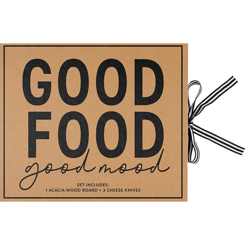 Wood Cheese Board Set Book