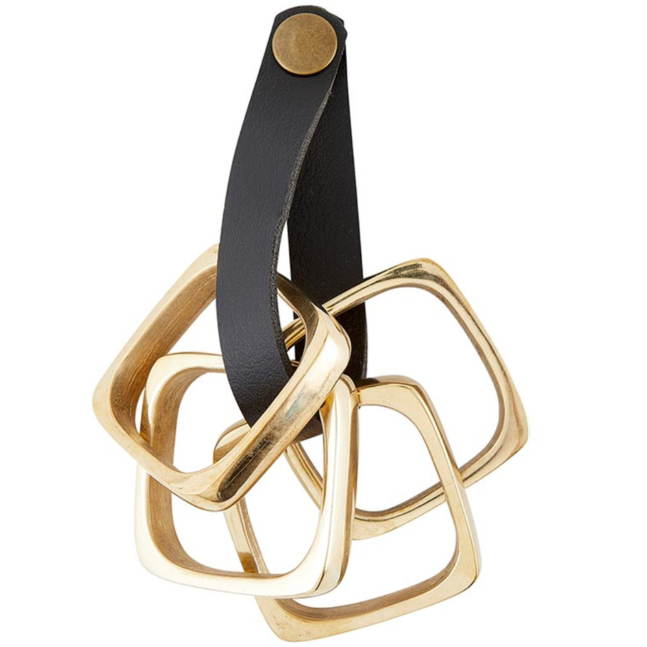 Square Brass Napkin Rings