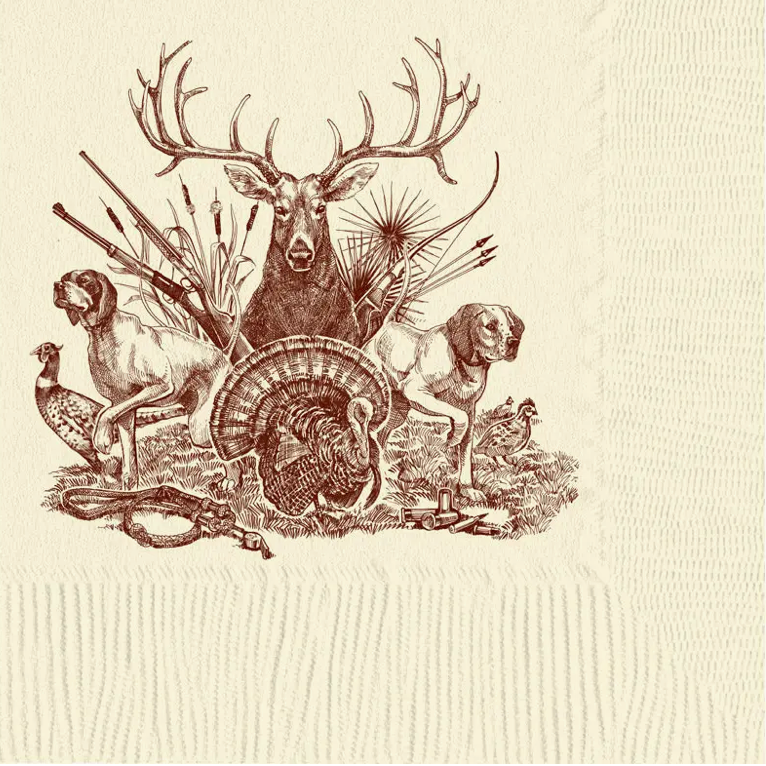 On The Hunt Beverage Napkins