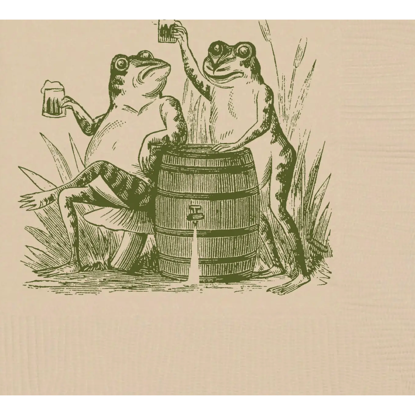 Toasting Toads Cocktail Napkins