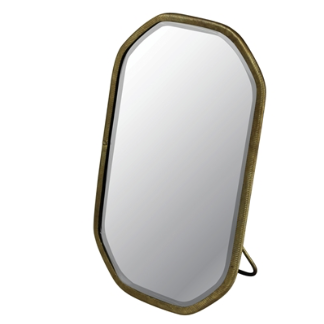 VADARA EASEL MIRROR, BRASS-RECTANGLE