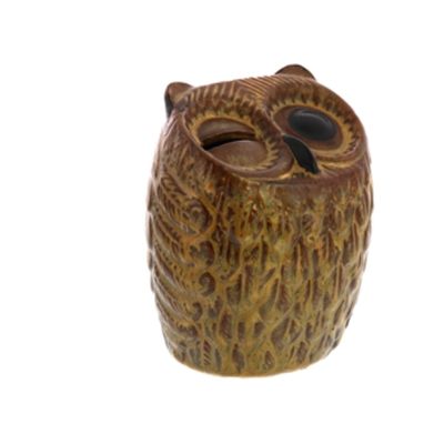OWL BANK, CERAMIC-BROWN