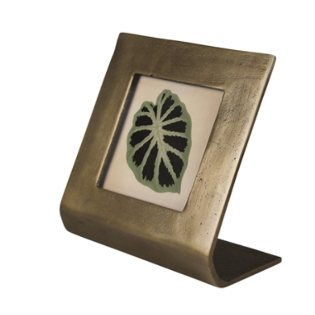 RIDLEY PICTURE FRAME, BRASS-SQUARE 4X4