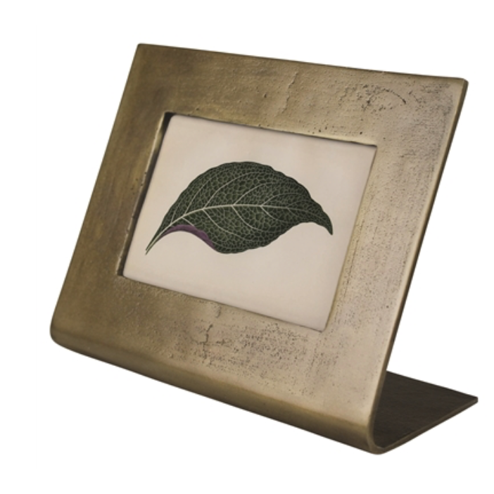 RIDLEY PICTURE FRAME, BRASS-HORIZONTAL 4X6
