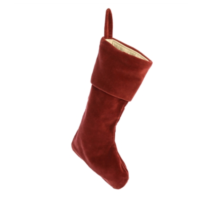 VELVET STOCKING-RED