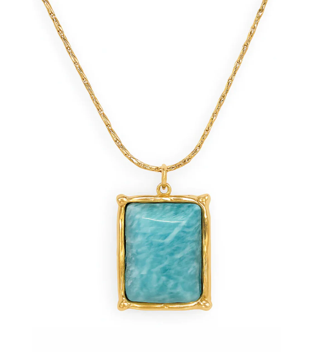 Ellie Vail - Winnie Amazonite Pendant Necklace