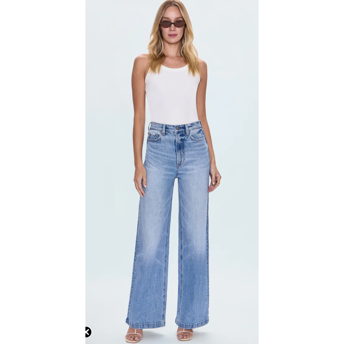 PISTOLA - LANA DBL BUTTON HIGH RISE ULTRA WIDE LEG