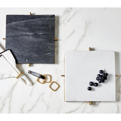 Square Brass Napkin Rings