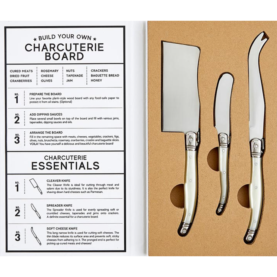 Charcuterie Cheese Knives Book Box-Pearl