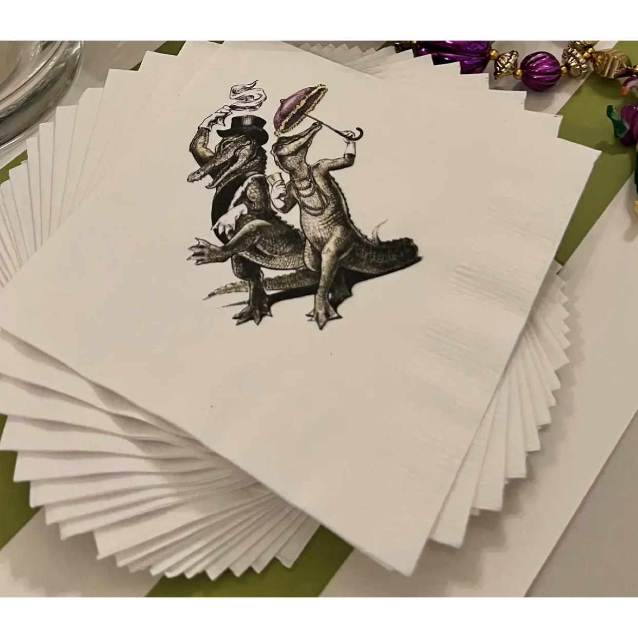 Second Line Beverage Napkins